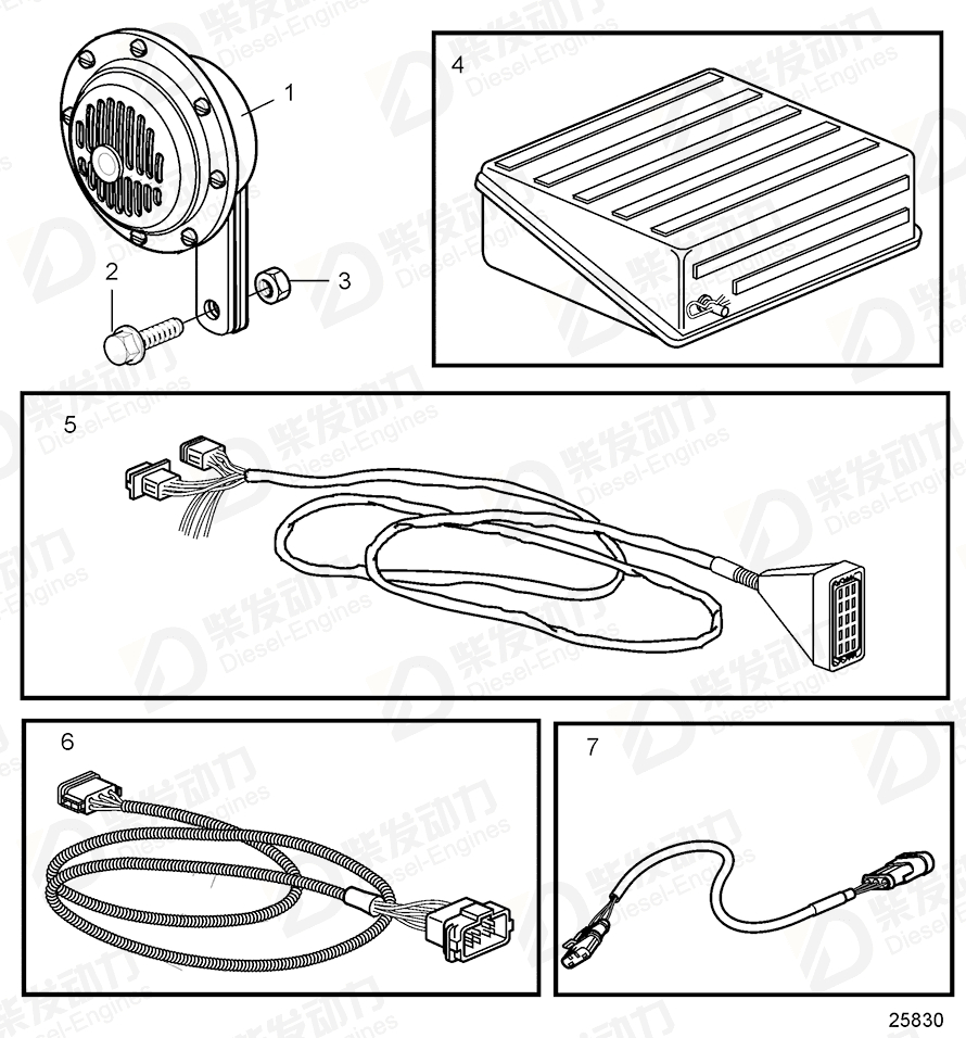 volvo penta Wiring harness 3808418 Drawing volvo penta Wiring harness 3808418 Drawing
